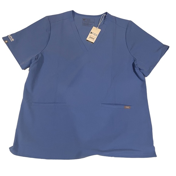 Figs Tops - Figs casmo  three pockets AYa heathcare logo scrub top size 2XL
